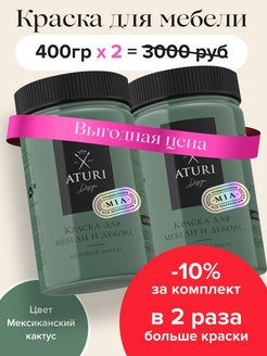 Отзыв на Краска для мебели и декора матовая без запаха меловая 2шт