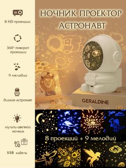 Отзыв на Проектор звездное небо ночник детский космонавт