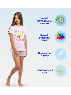 Отзыв на Пижама для девочки с шортами