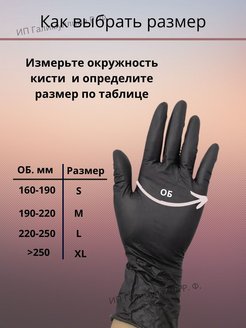 Отзыв на  Перчатки нитриловые одноразовые, S, XS.
