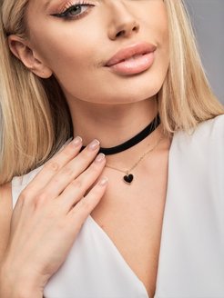 Отзыв на Чокер черный текстильный мягкий стильный качественный