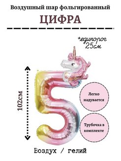 Отзыв на Воздушный шар/ шар цифра HAGGAI 1шт