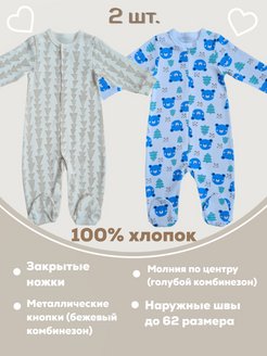 Отзыв на Комбинезон нательный для малыша / Слип / Длинный рукав