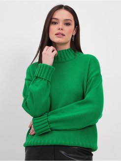 Отзыв на Свитер вязаный оверсайз с горлом объемный