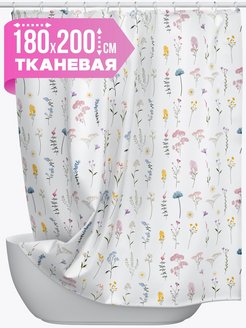 Отзыв на Штора для ванной тканевая 180х200 см