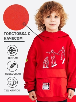 Отзыв на Толстовка однотонная с капюшоном