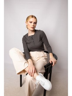 Отзыв на Лонгслив женский в рубчик летний с длинным рукавом