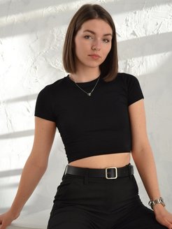 Отзыв на Кроп топ  укороченный с рукавами 