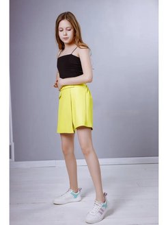 Отзыв на Юбка шорты  для девочки школьные, кожанные