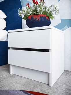 Отзыв на Тумба прикроватная офисная с ящиками белый