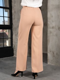 Отзыв на Брюки летние классические палаццо бежевые штаны широкие