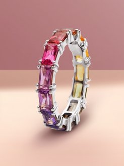 Отзыв на Кольцо необычное красивое с разноцветными камнями цирконами