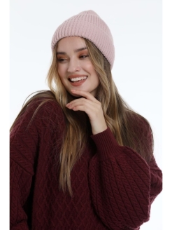 Отзыв на Шапка бини весенняя демисезон розовая