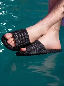Отзыв на Резиновые тапочки уличные, тапки мужские, шлепки летние, массажные домашние, пляжные, для бассейна