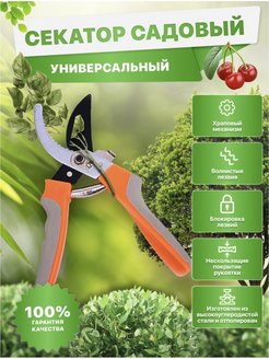 Отзыв на Секатор для сада и огорода цветов растений деревьев