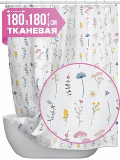 Отзыв на Штора для ванной тканевая 180х180 см