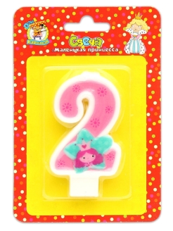 Отзыв на Свеча для торта "Маленькая принцесса". Цифра "2"