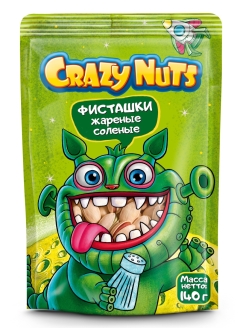 Отзыв на CRAZY NUTS / ФИСТАШКА / ФИСТАШКА ЖАРЕНАЯ СОЛЕНАЯ / СНЕКИ / Фисташки соленые жареные