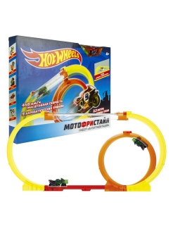 Отзыв на Hot Wheels "Мотофристайл" мотобайк, 8 деталей трека, 1 аксессуар для трюков