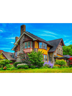Отзыв на Картина по номерам с красками 22*30 см. КРАСИВЫЙ ОСОБНЯК