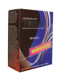 Отзыв на Клей обойный виниловый с индикатором VEROL винил усиленный Германия 250 г