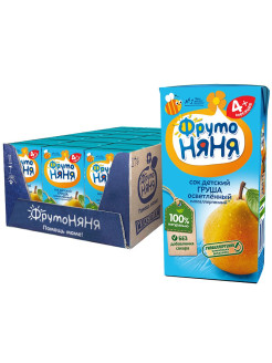 Отзыв на Фруто Няня 0,2л Сок грушевый осветленный для питания детей раннего возраста (18 шт)