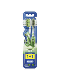 Отзыв на Oral B Зубная щетка Био 40 средняя 2шт
