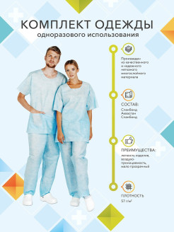 Отзыв на Костюм защитный из  многослойного материала, одноразовый, рабочий, медицинский