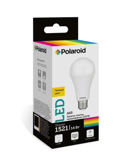 Отзыв на Светодиодная лампа Polaroid 220V A65 14W 3000K E27 1521lm
