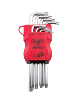 Отзыв на Ключи шестигранные "torx" Набор 8 шт. 1,5-10 мм     037-2322