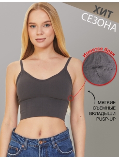 Отзыв на Спортивный женский топ для фитнеса, кроп-топ, базовый топик в подарок девушке, бесшовный