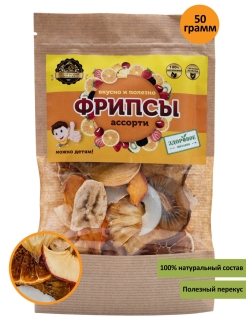 Отзыв на Сладости детям фруктовые чипсы , набор сухофруктов без сахара здоровое питание 50гр