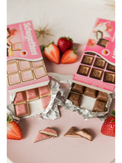 Отзыв на Шоколад молочный Schogetten Yoghurt-Strawberry + Trilogia Strawberry - 2 шт по 100 гр.