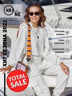 Отзыв на Спортивный костюм женский / Демисезонный костюм с худи / Брючный женский костюм / Брюки джоггеры