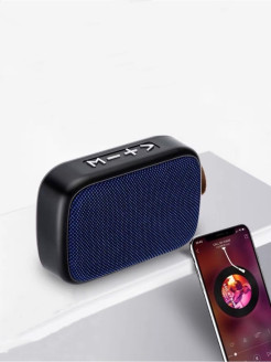 Распродажа портативный Bluetooth мини-динамик FM/microSD/USB синий цвет  