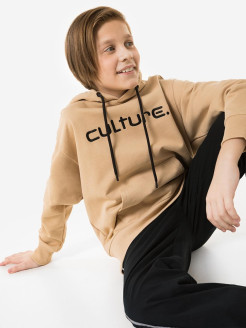 Распродажа Джемпер
Бежевое худи oversize с надписью CULTURE для мальчика