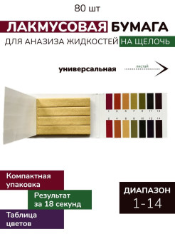 Отзыв на Лакмусовая бумага, pH тест-полоски для воды, индикаторный тестер кислотности почвы и жидкостей