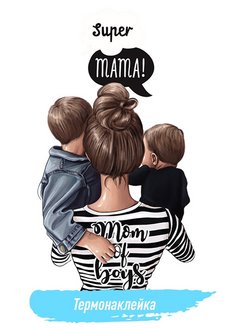 Отзыв на Термонаклейки на Одежду для Взрослых / Термоаппликация / Термонаклейки на Одежду Принцесса, Мама
