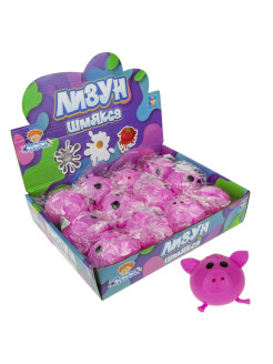 Отзыв на 1TOY "Мелкие пакости" Лизун Шмякса свинот 6 см./антистресс/мялка антистресс/мялки
