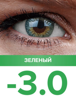Отзыв на Цветные контактные линзы Офтальмикс Butterfly / Зеленый (Green) / три тона