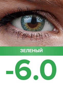 Отзыв на Цветные контактные линзы Офтальмикс Butterfly / Зеленый (Green) / три тона