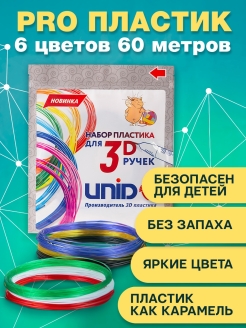 Отзыв на Безопасный пластик для 3D ручки как КАРАМЕЛЬ PRO UNID, пластик для рисования 3Д ручкой