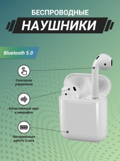 Отзыв на Беспроводные наушники / гарнитура для телефона / AirPods / iOS / Сенсорные беспроводные