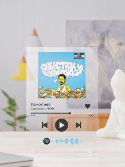 Отзыв на Spotify-постер 14х20см / Скриптонит /Оригинальный подарок / Спотифай постер / Плакат / Картина