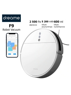 Отзыв на Бытовой робот-пылесос Xiaomi Dreame F9 White для влажной и для сухой уборки без мешка