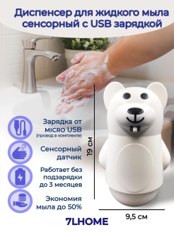 Отзыв на Диспенсер / Дозатор для жидкого мыла сенсорный,автоматический. Для ванной и кухни.