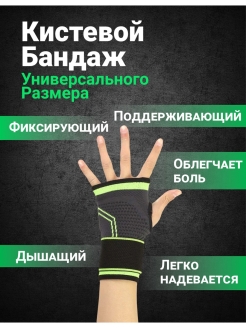 Отзыв на Кистевой бандаж на руку и сустав ортез для руки суппорт кисти фиксатор на правую и левую руку