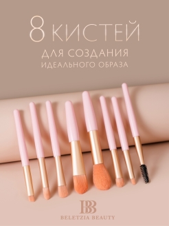 Отзыв на Кисти для макияжа набор/Кисточки для глаз/кистей для 8 шт/+ чехол