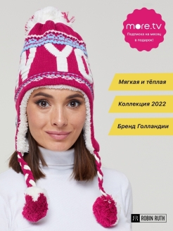 Отзыв на Шапка женская вязаная с помпоном / шапка теплая зимняя для женщин, для девочки / осень зима весна