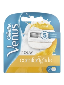 Отзыв на Сменные кассеты Gillette Venus&Olay (cо встроенными полосками с гелем для бритья), 2 шт.